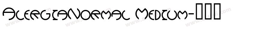 AlergiaNormal Medium字体转换